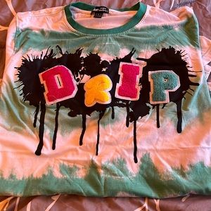 One color nation drip shirt